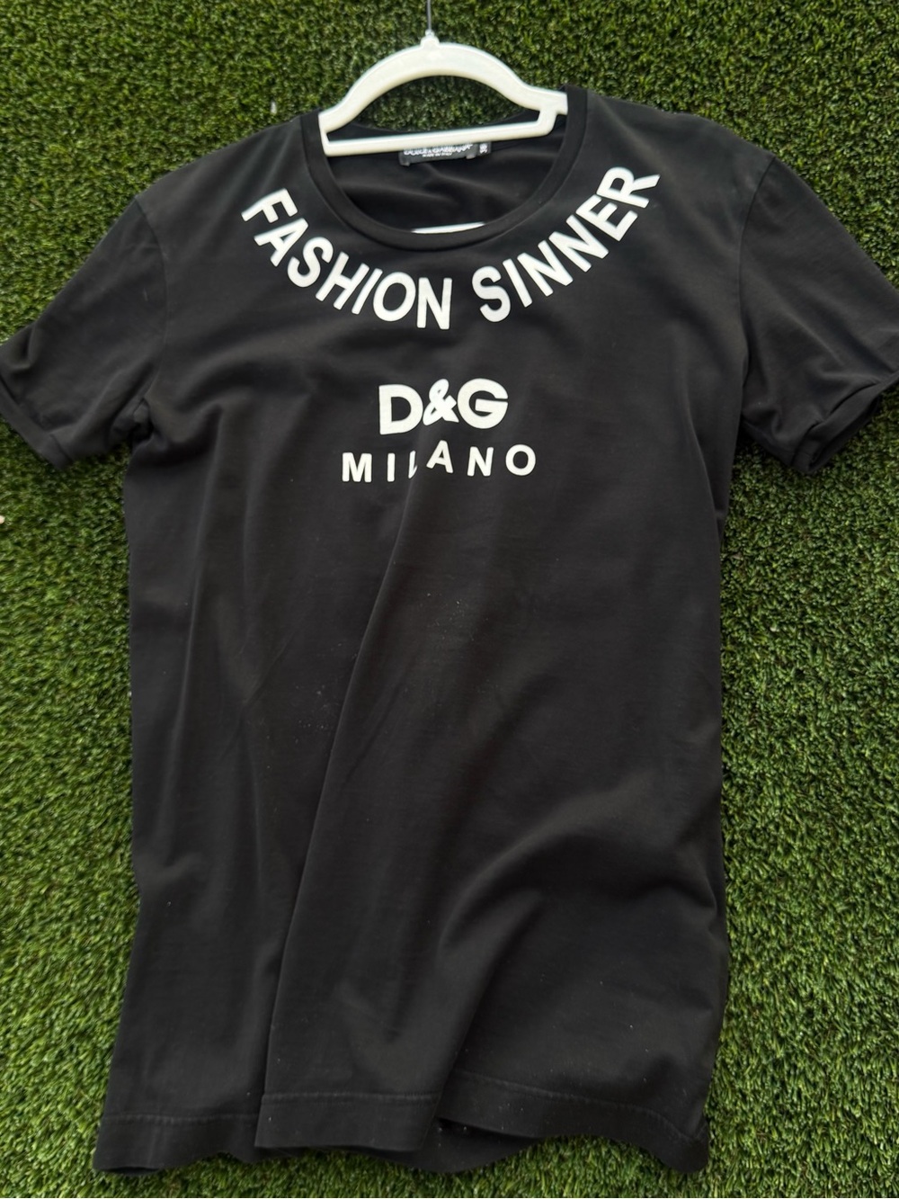 Dolce & Gabbana Black and White Logo Tee